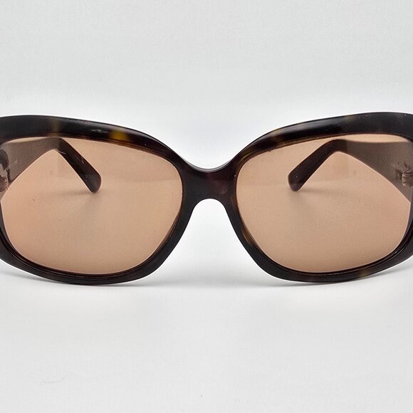 Fendi FS419 214 Tortoise Gold Monogram Frame Brown Lens Sunglasses Italy 58mm main image 9